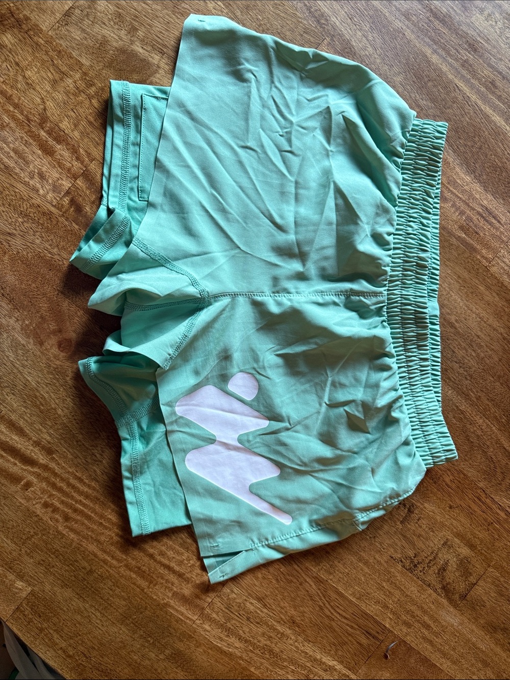 Without Walls Mint Athletic Running Shorts with White Logo